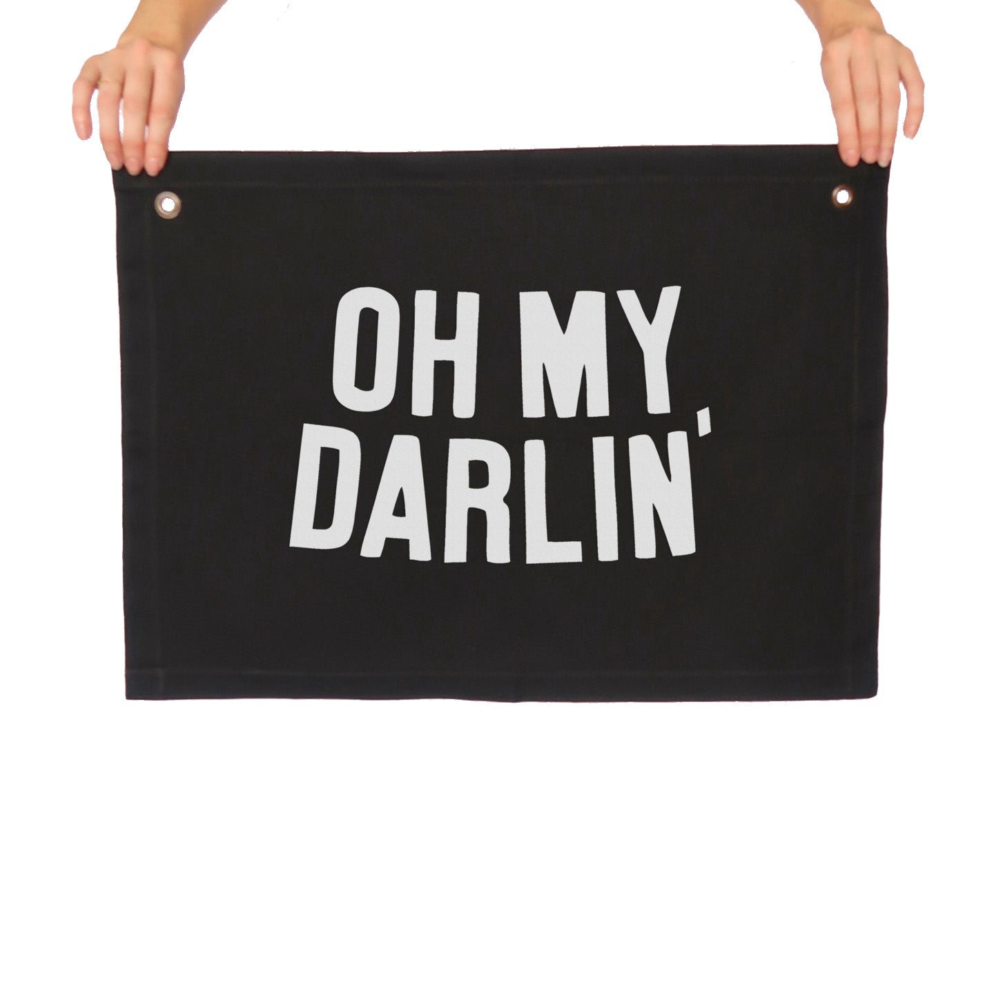 Oh My Darlin' Large Canvas Flag