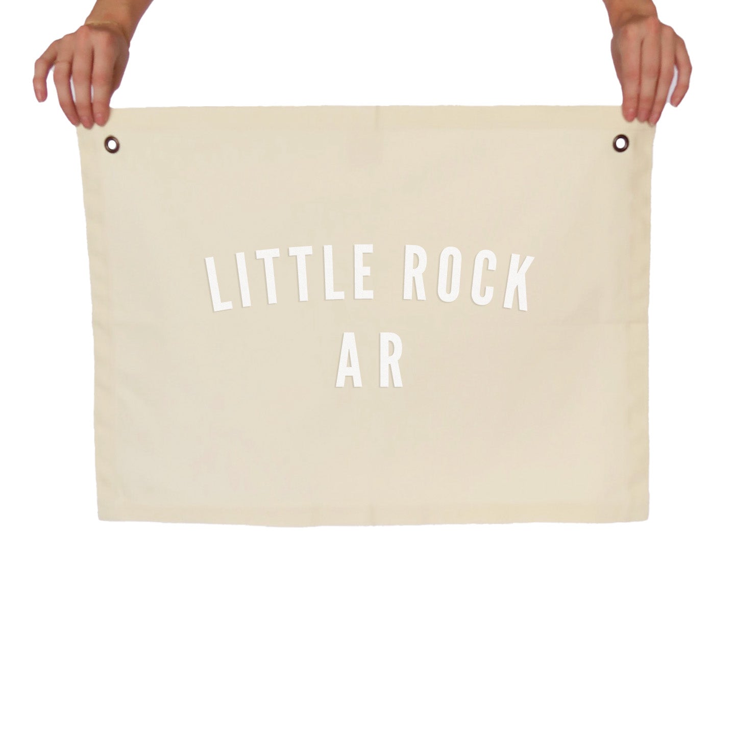 Custom Hometown Large Canvas Flag