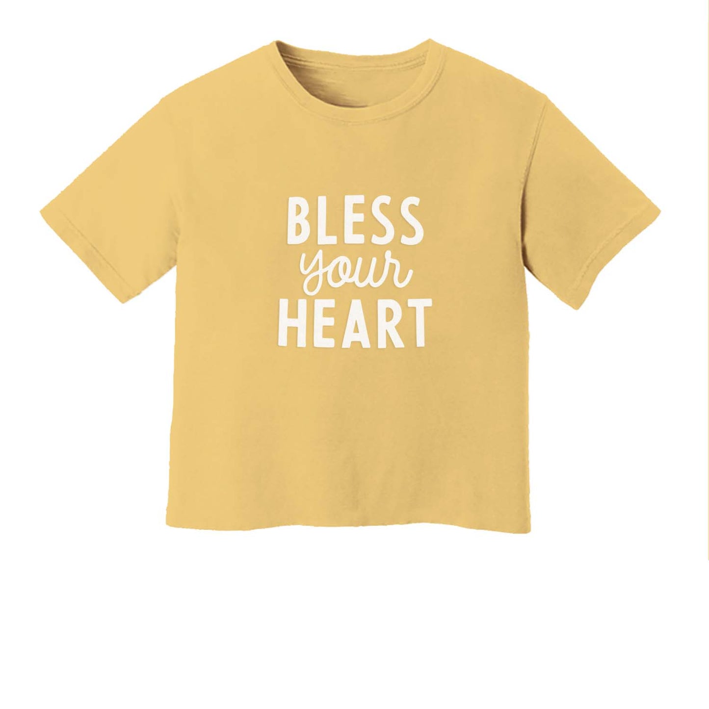 Bless Your Heart Washed Crop Tee