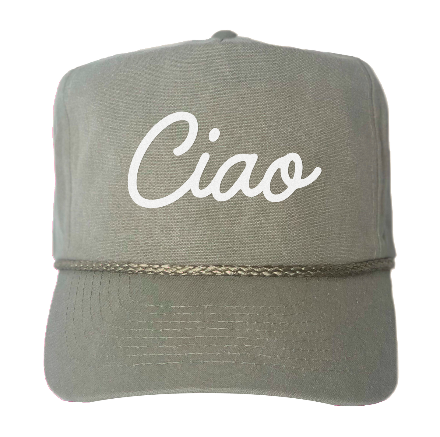 Ciao Cursive Canvas Trucker