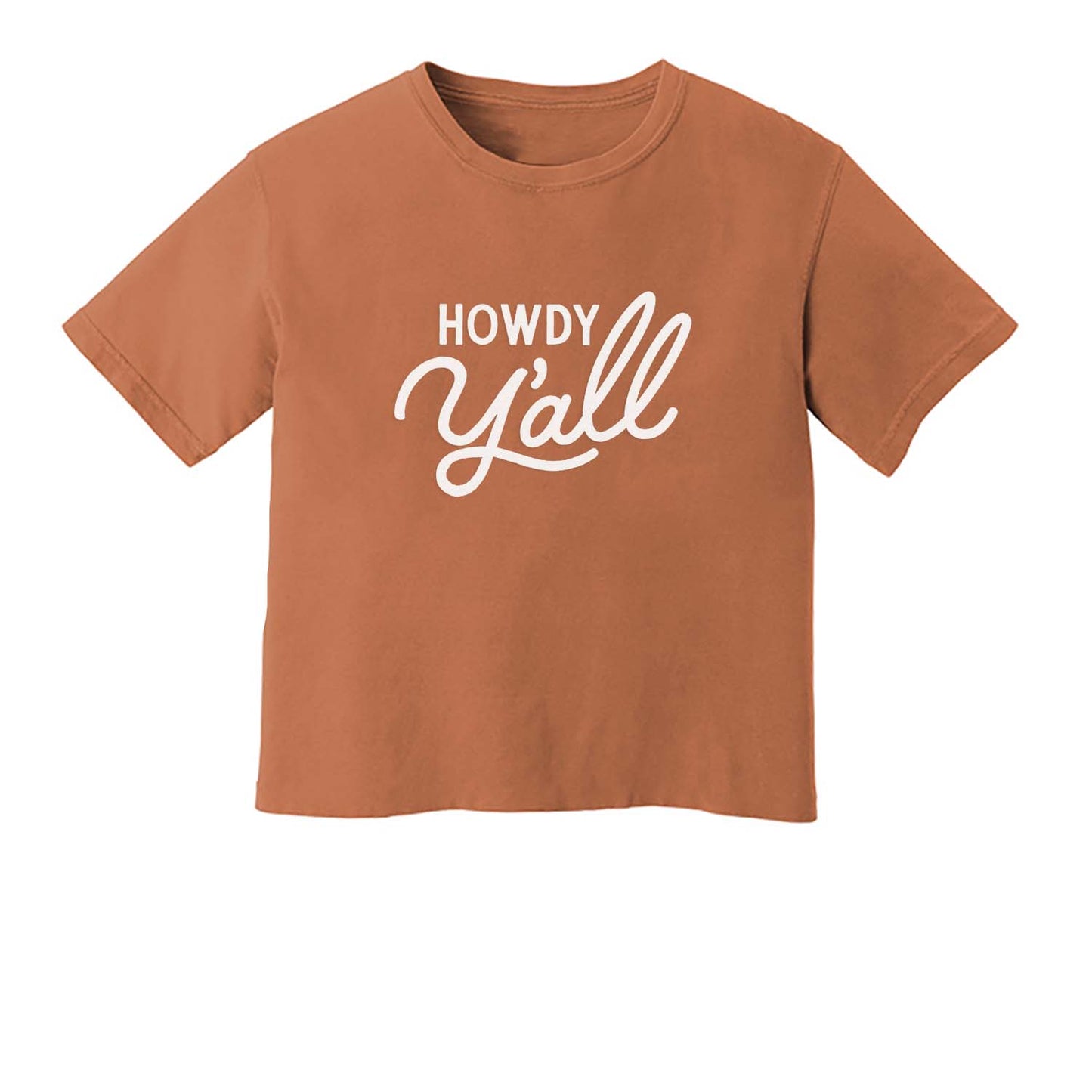 Howdy Y'all Washed Tee - Large Design