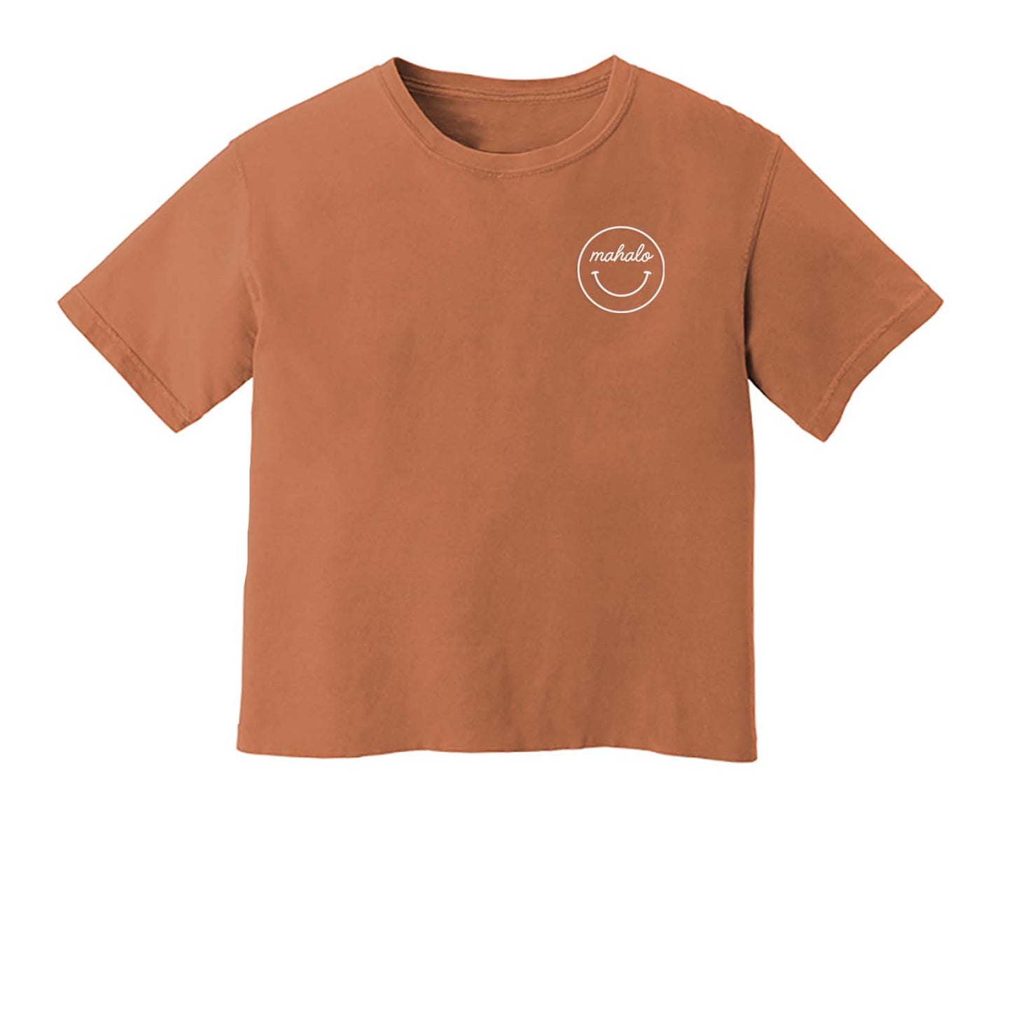 Mahalo Smiley Face Washed Tee