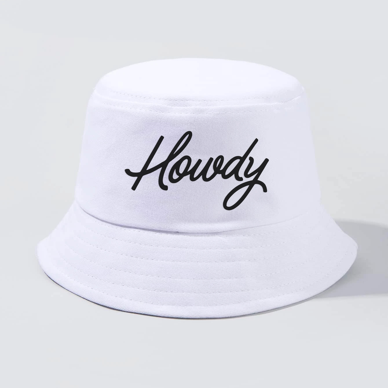 Howdy Cursive Bucket Hat