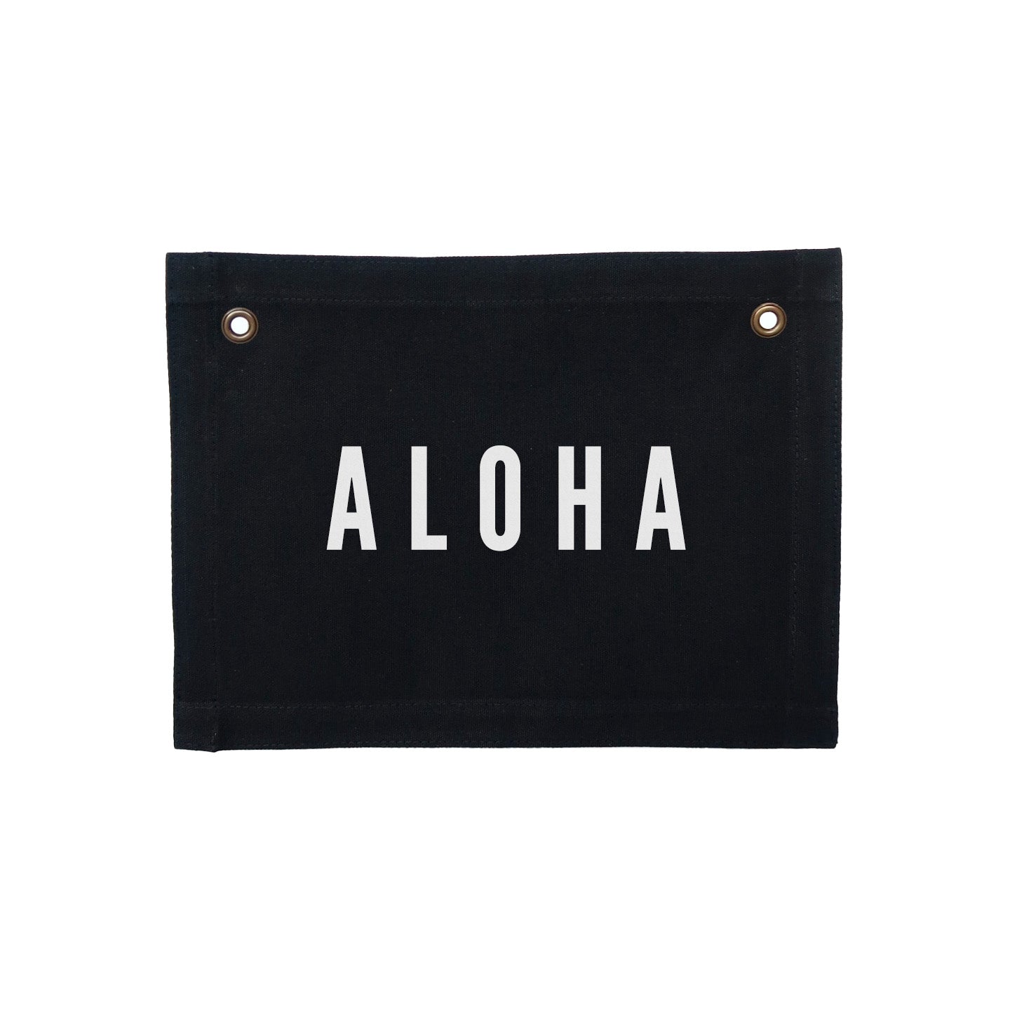 Aloha Small Canvas Flag