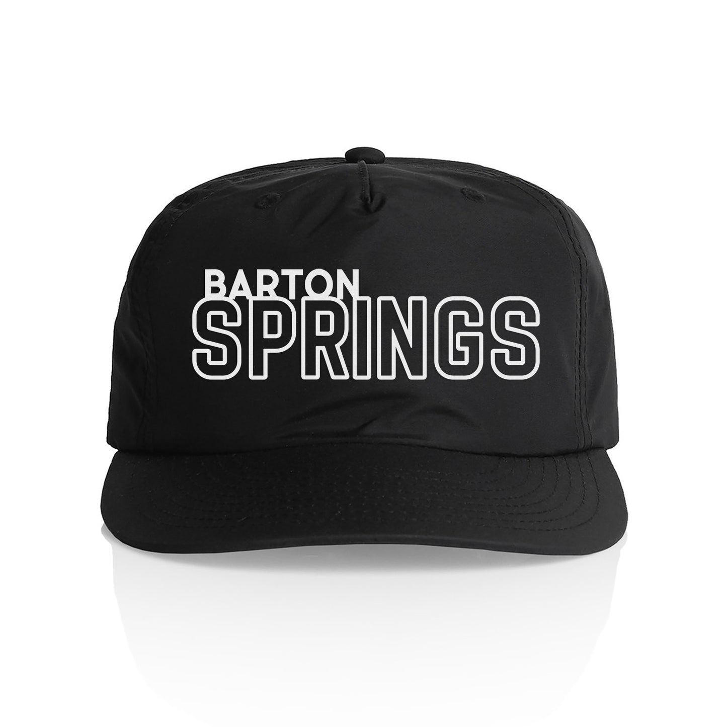 Barton Springs Outline Nylon Snapback