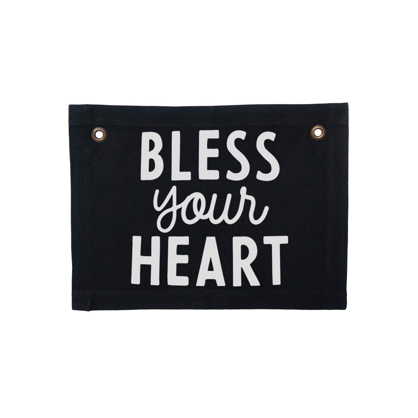 Bless your Heart Small Canvas Flag