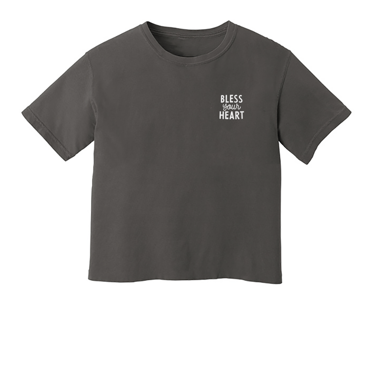 Bless Your Heart Washed Crop Tee