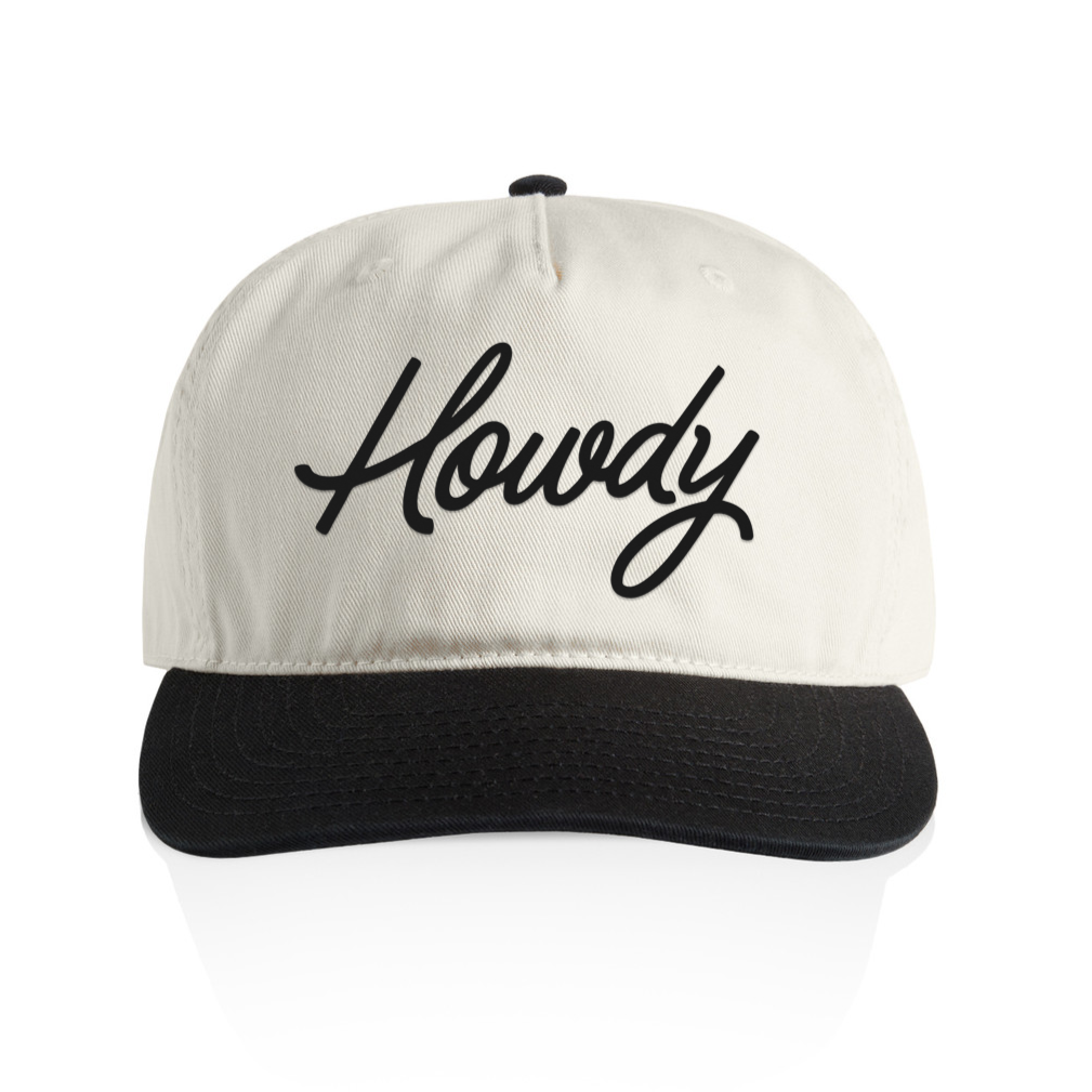 Howdy Cursive 2 Tone Cap