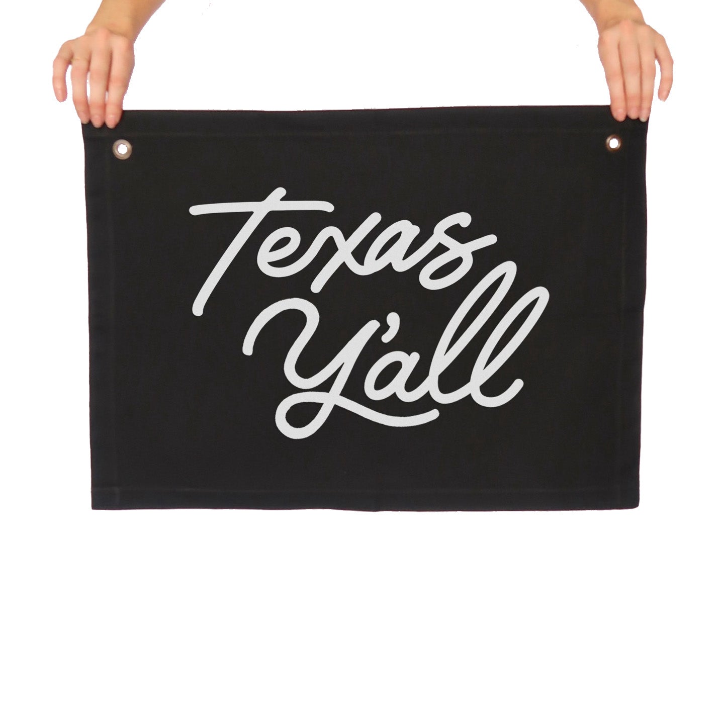 Texas Y'all Large Canvas Flag