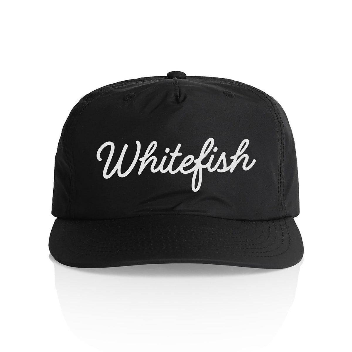 Whitefish Cursive Nylon Snapback