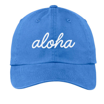 Aloha Cursive Baseball Cap