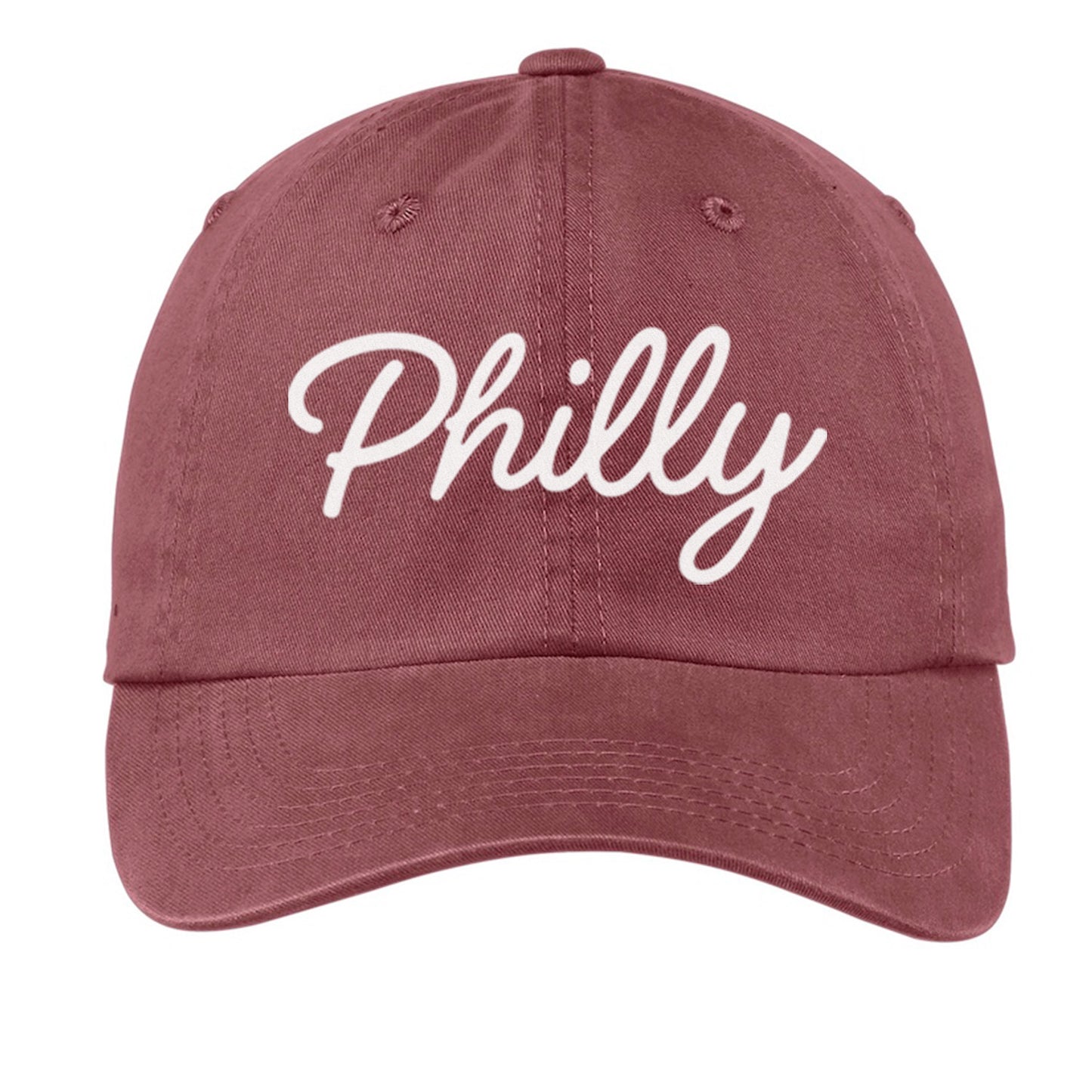 Philly Cursive Baseball Cap V1