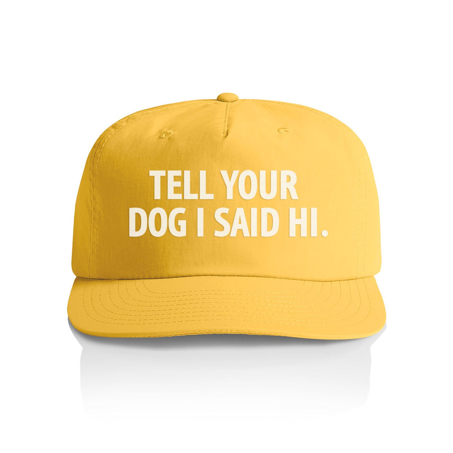 Tell Your Dog I Said Hi. Nylon Snapback