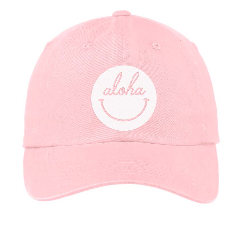 Aloha Cursive Smile Baseball Cap