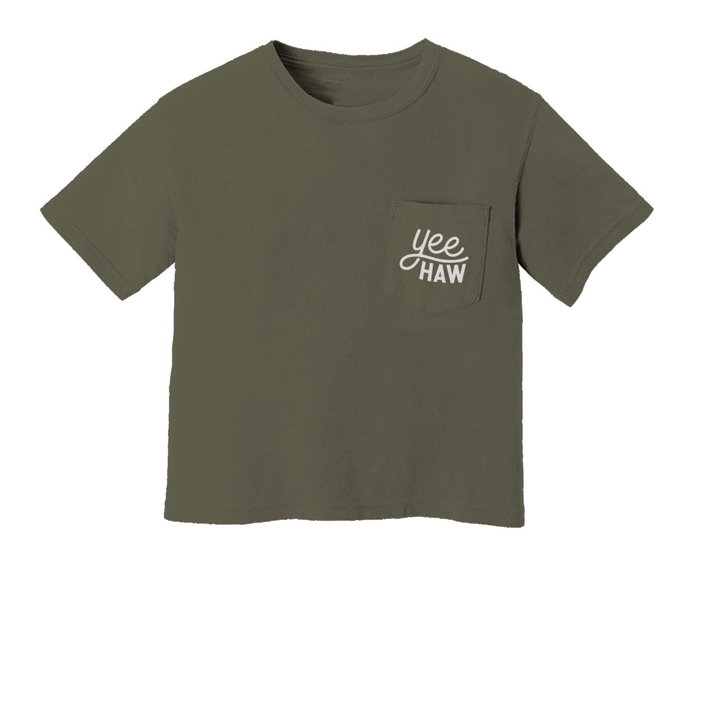 Yee Haw Crop Pocket Tee