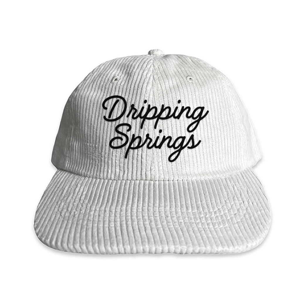 Dripping Springs Cursive Corduroy Cap