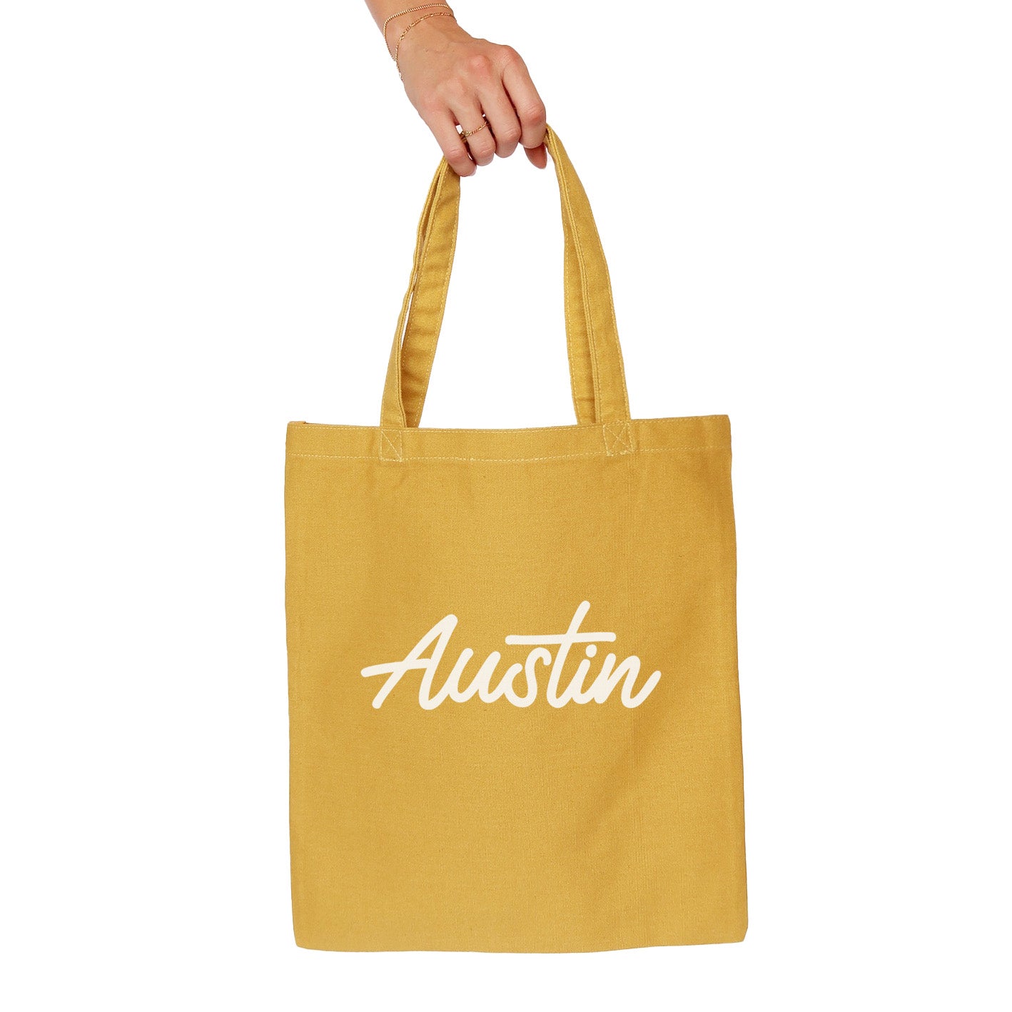 Austin Cursive Tote Bag