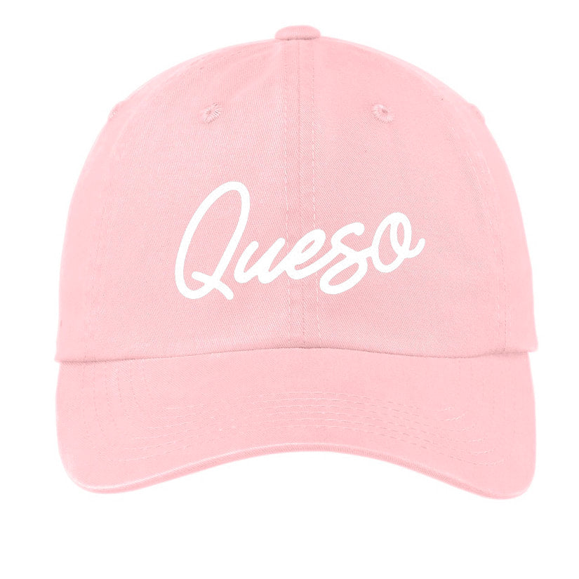 Queso Cursive Baseball Cap