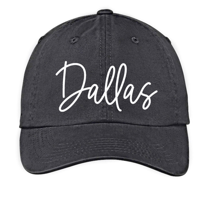 Dallas Cursive Baseball Cap – Frankie Jean