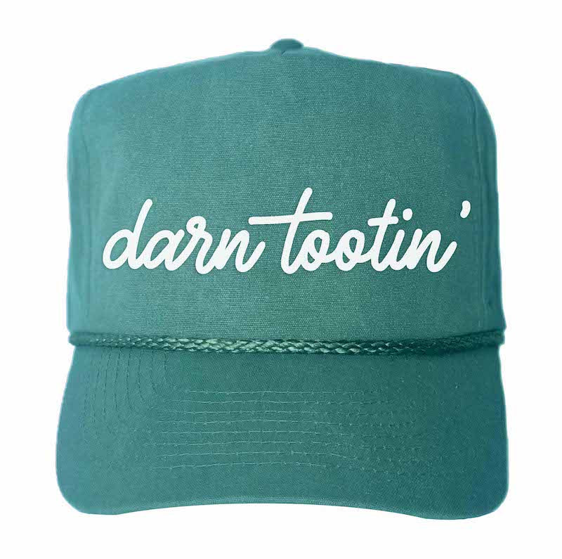 Darn Tootin' Cursive Canvas Trucker