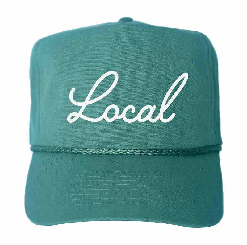 Local Cursive Canvas Trucker