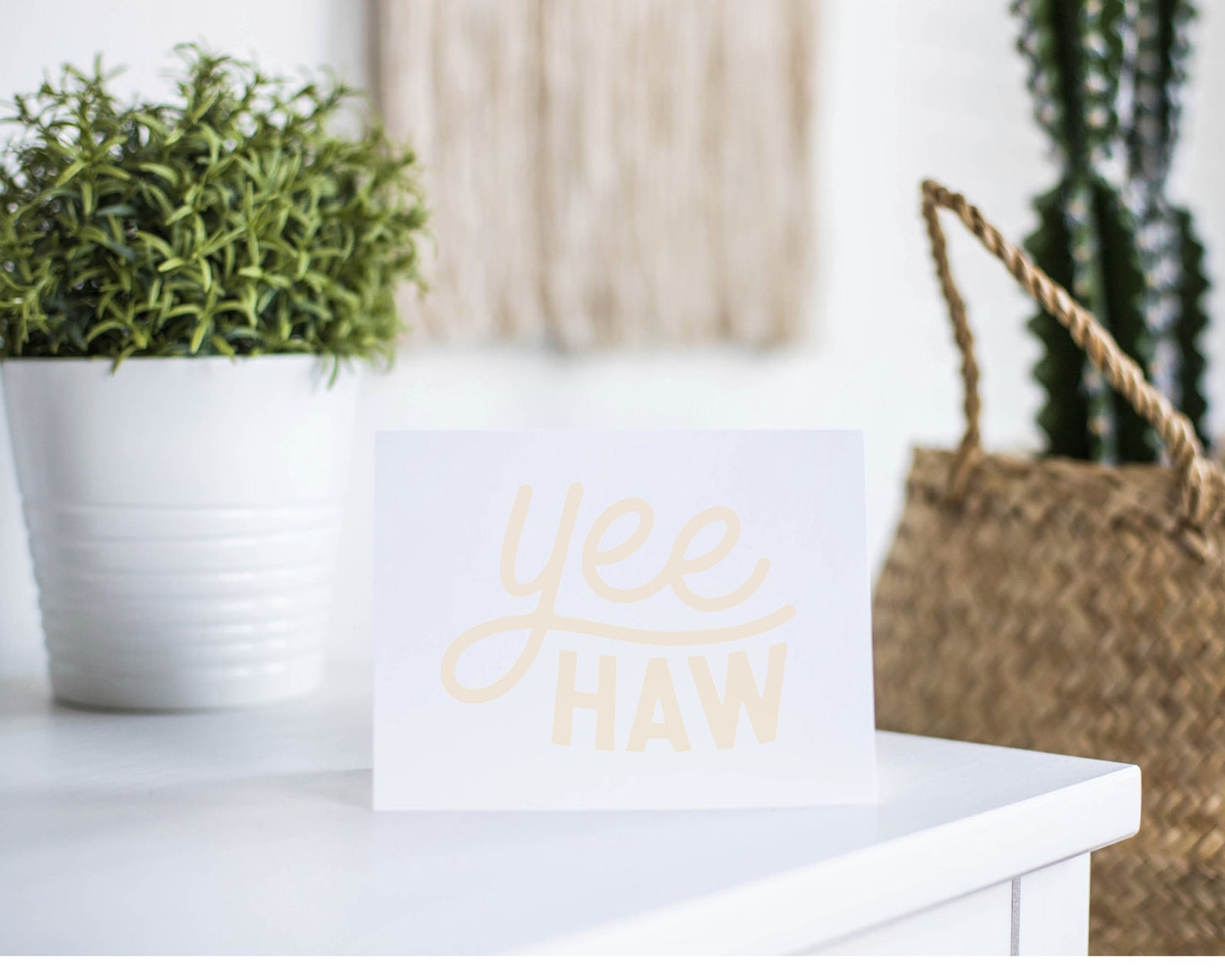 Yee Haw Greeting Card