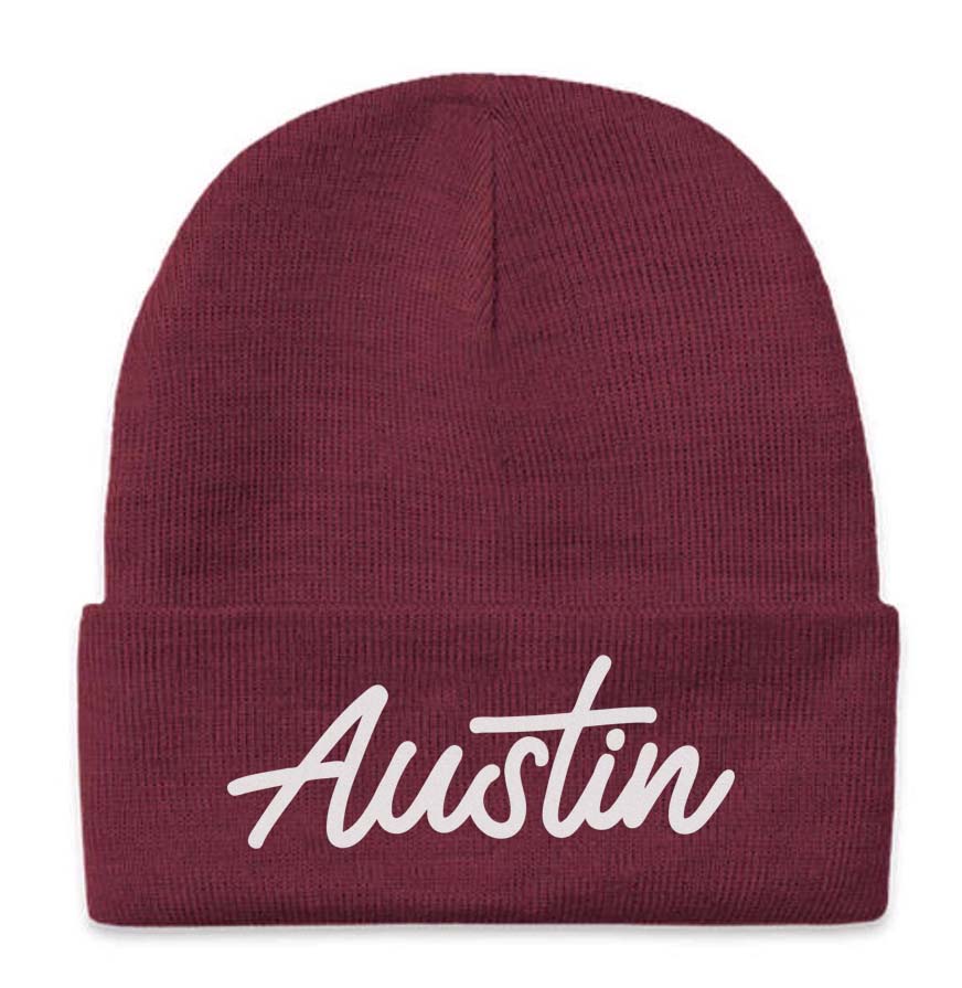 Austin Cursive Beanie