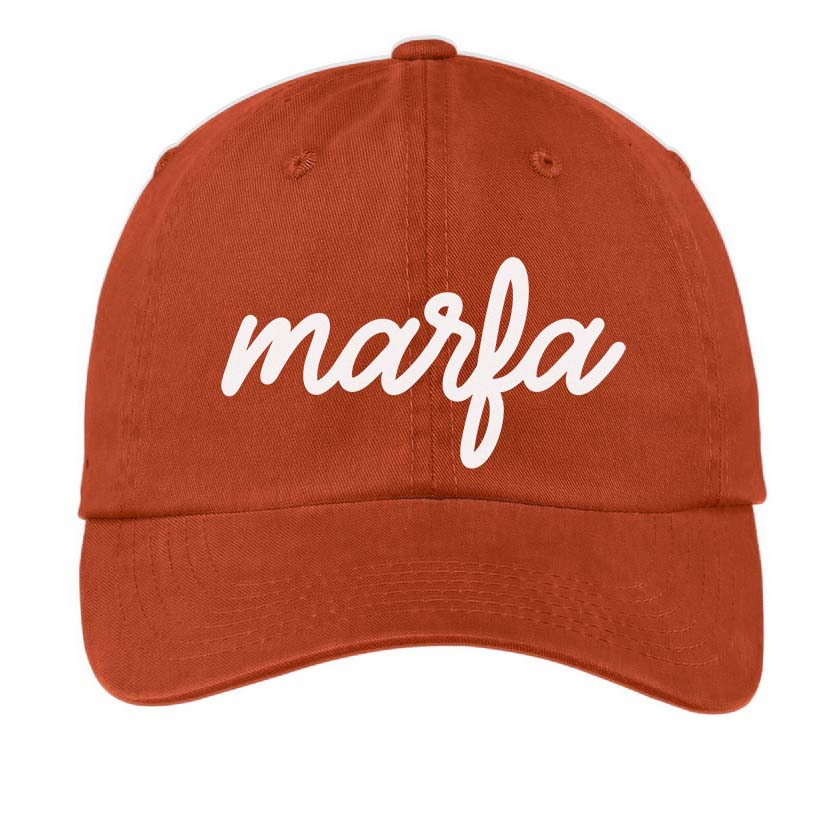 Marfa Cursive Baseball Cap