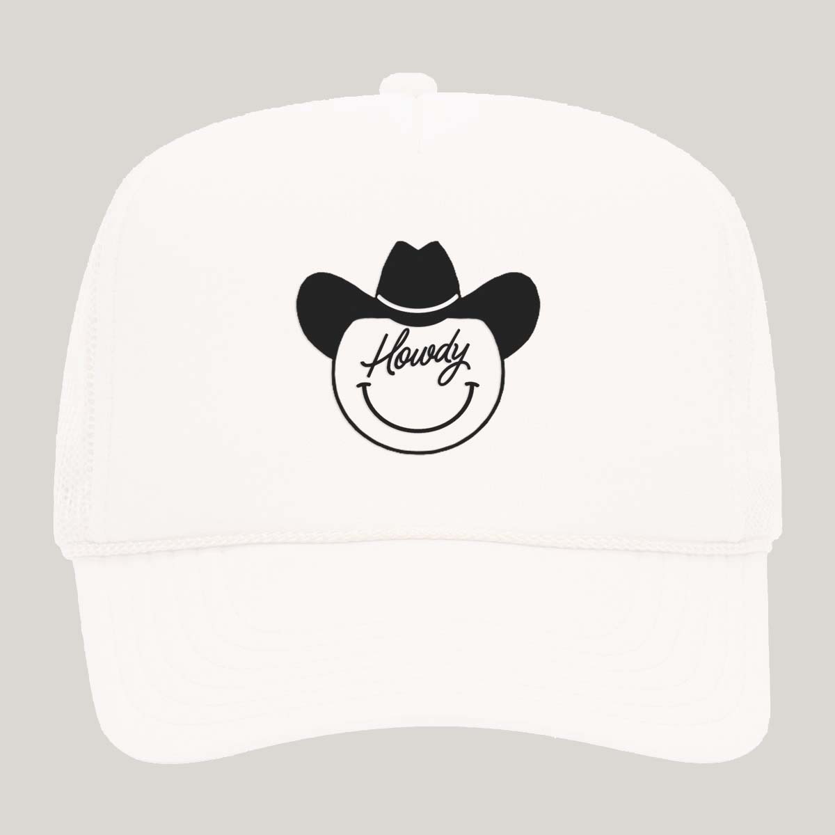 Howdy Cursive Cowboy Foam Snapback