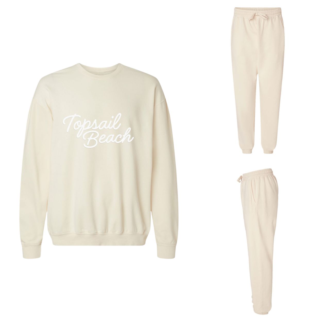 Topsail Beach Cursive Washed Sweatshirt