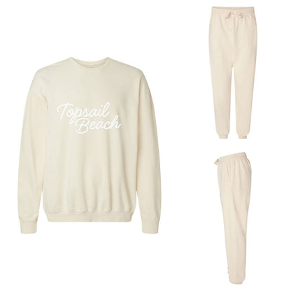 Topsail Beach Cursive Washed Sweatshirt