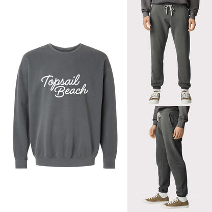 Topsail Beach Cursive Washed Sweatshirt