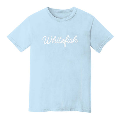 Whitefish Cursive Washed Tee