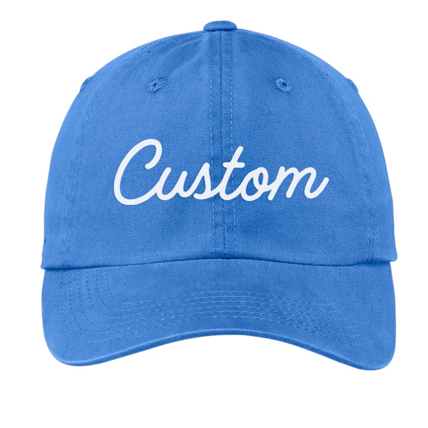 Custom Baseball Cap - Cursive