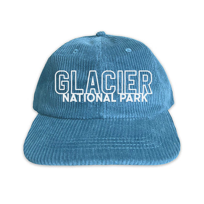 Glacier National Park Outline Corduroy Cap