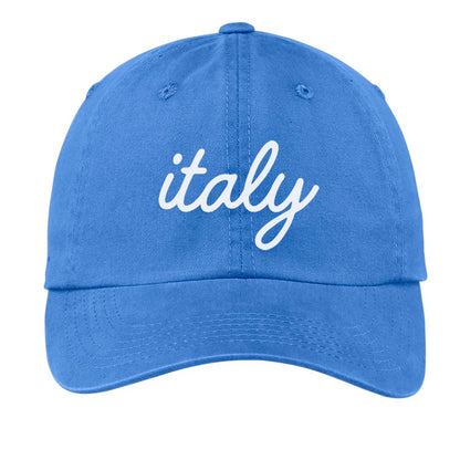 Italy Cursive Baseball Cap