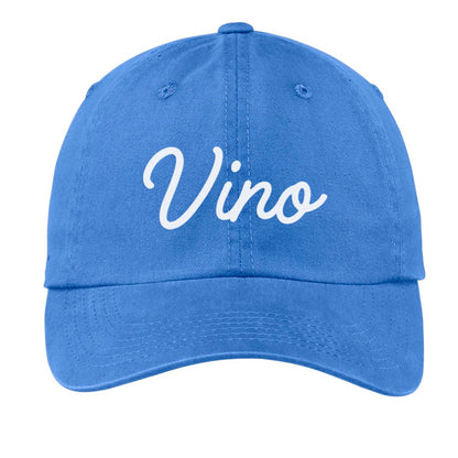 Vino Cursive Baseball Cap