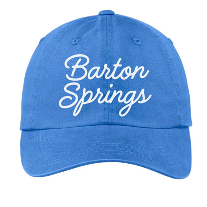 Barton Springs Cursive Baseball Cap