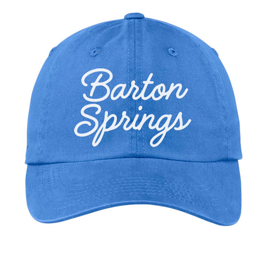 Barton Springs Cursive Baseball Cap