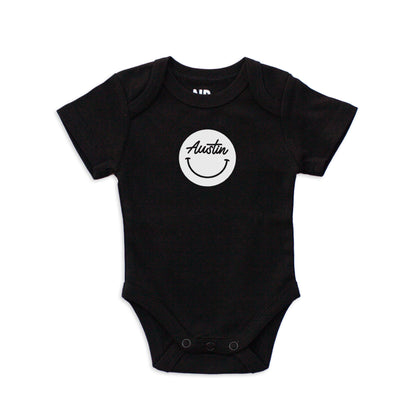 Austin Cursive Smile Onesie