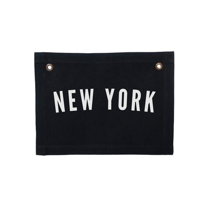 Custom Hometown Small Canvas Flag