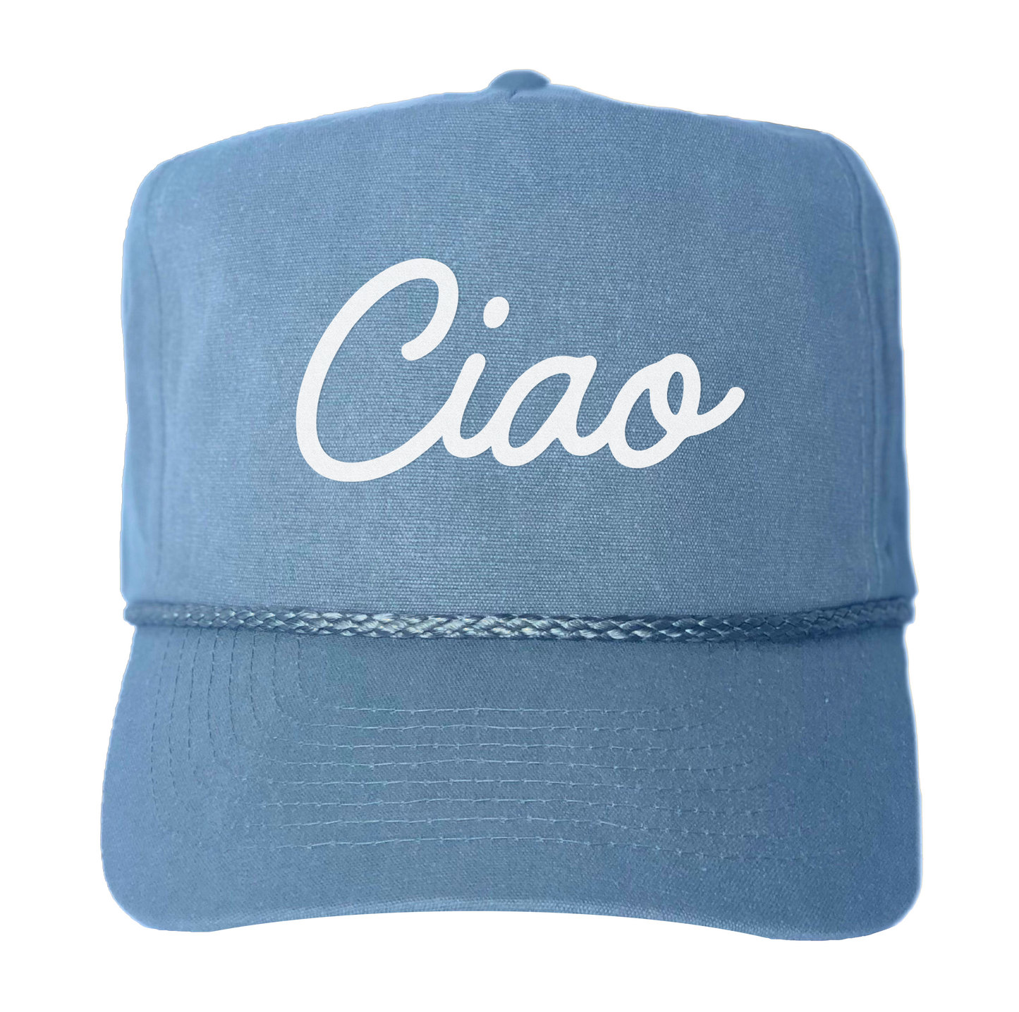 Ciao Cursive Canvas Trucker