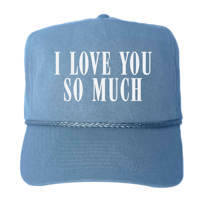 I Love You So Much Western Canvas Trucker