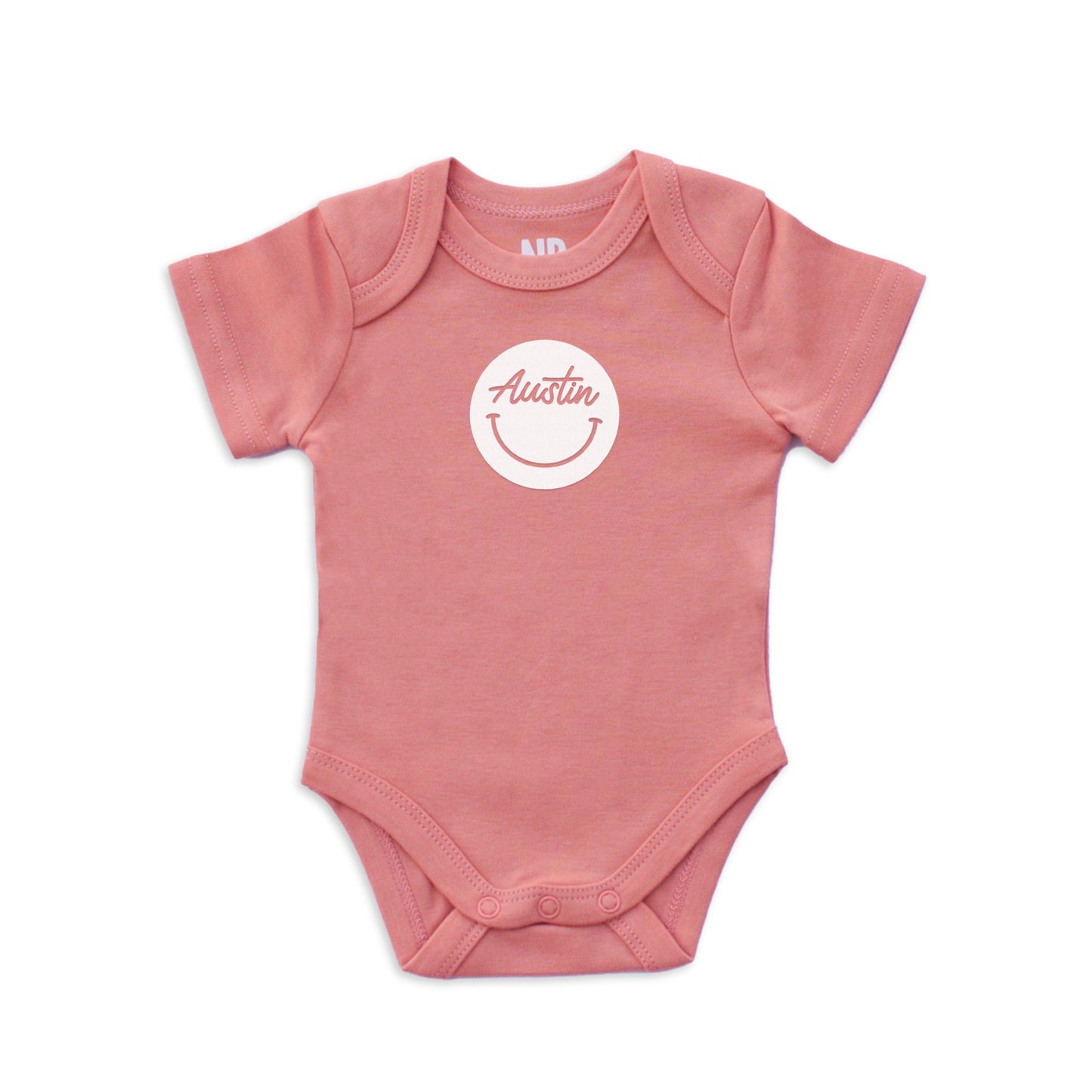 Austin Cursive Smile Onesie
