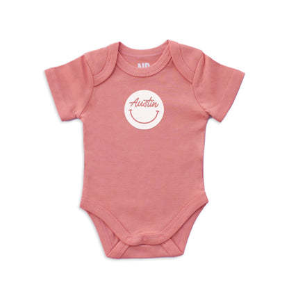Austin Cursive Smile Onesie