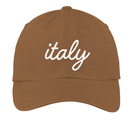 Italy Cursive Baseball Cap