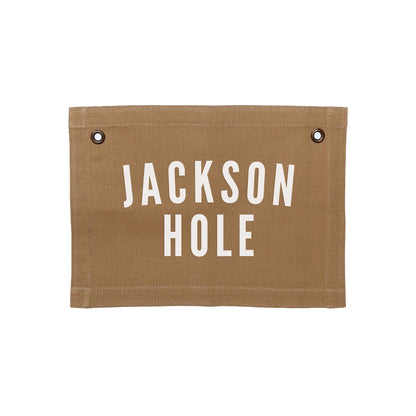 Custom Hometown Small Canvas Flag