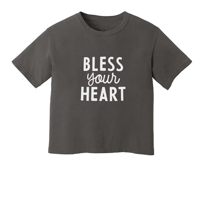 Bless Your Heart Washed Tee - Large Design
