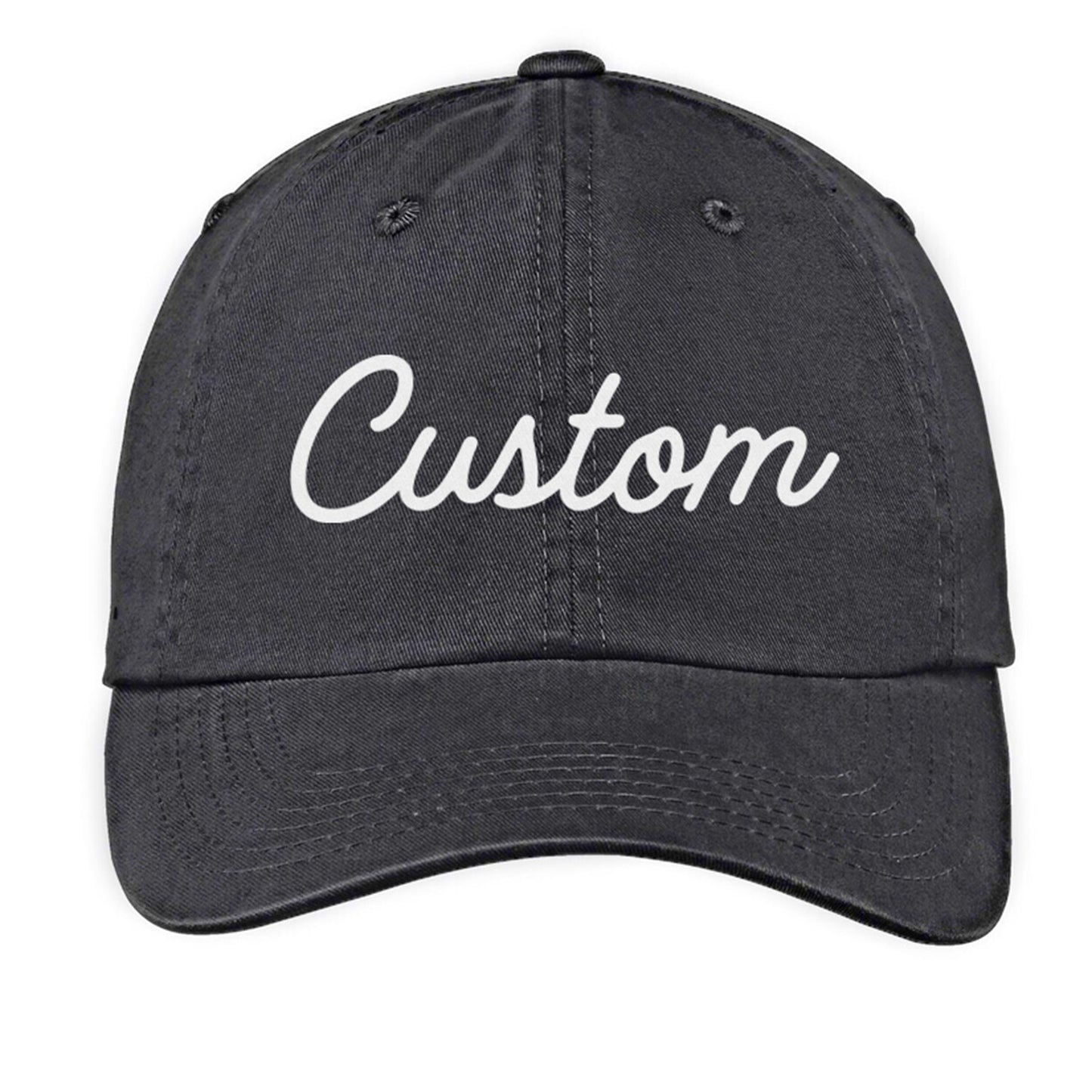 Custom Baseball Cap - Cursive