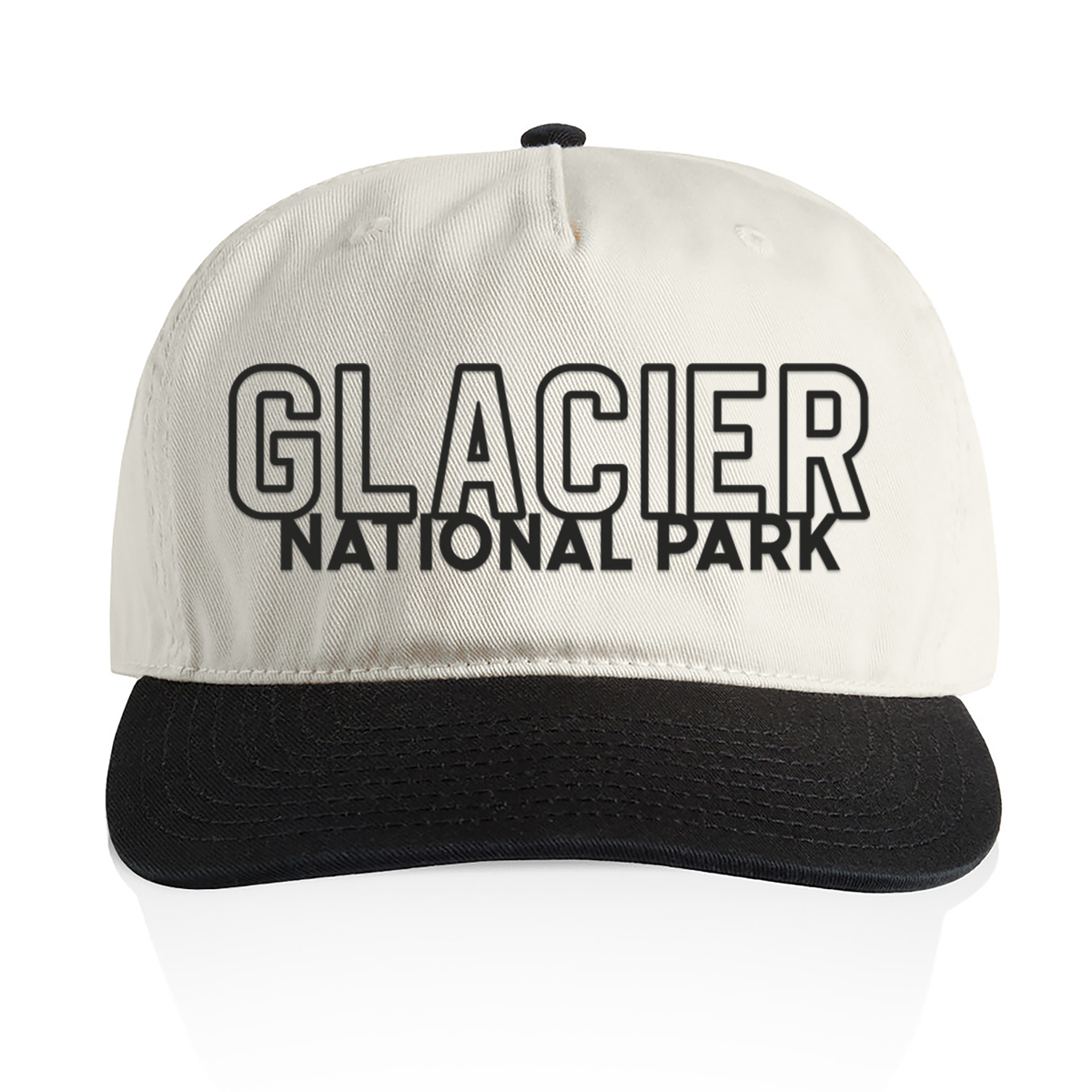 Glacier National Park Outline 2 Tone Cap